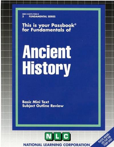 Ancient History: Passbooks Study Guide - National Learning Corporation