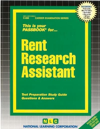 Rent Research Assistant: Passbooks Study Guide - National Learning Corporation