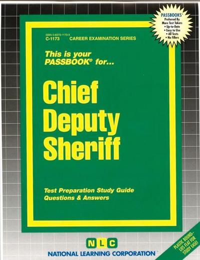 Chief Deputy Sheriff: Passbooks Study Guide - National Learning Corporation