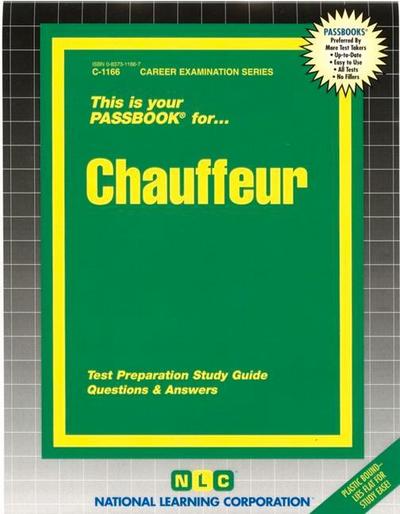 Chauffeur: Passbooks Study Guide - National Learning Corporation