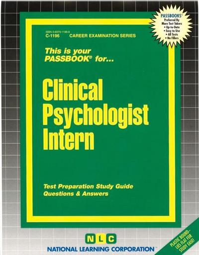 Clinical Psychologist Intern: Passbooks Study Guide - National Learning Corporation