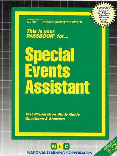 Special Events Assistant: Passbooks Study Guide - National Learning Corporation