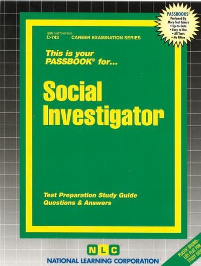 Social Investigator: Passbooks Study Guide - National Learning Corporation