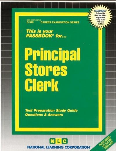 Principal Stores Clerk - National Learning Corporation