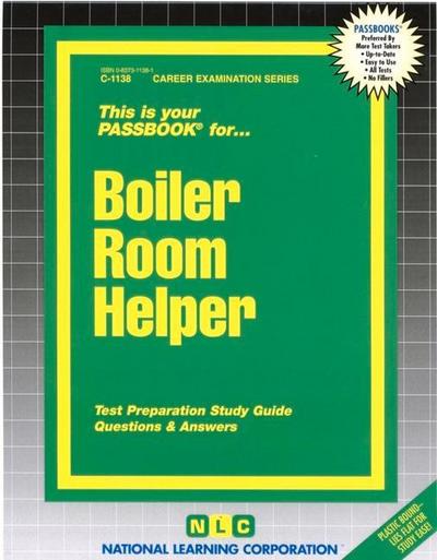 Boiler Room Helper: Passbooks Study Guide - National Learning Corporation
