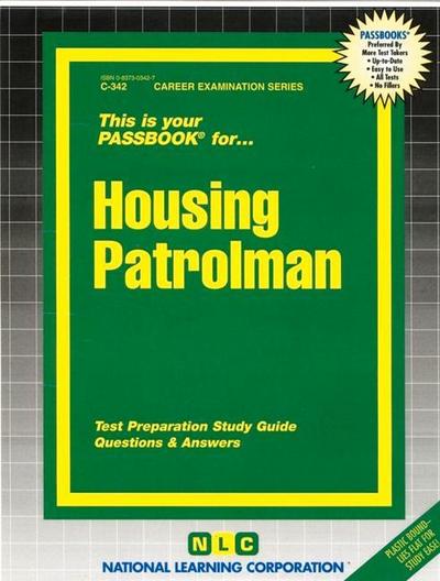 Housing Patrolman: Passbooks Study Guide - National Learning Corporation