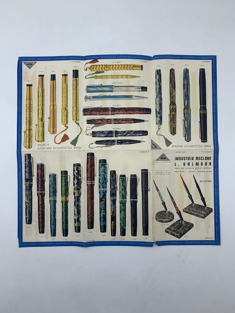 Industria reclame L. Uhlmann. Fabbrica penne stilografiche, matite per  reclame. Listino da Anonimo: (1940)