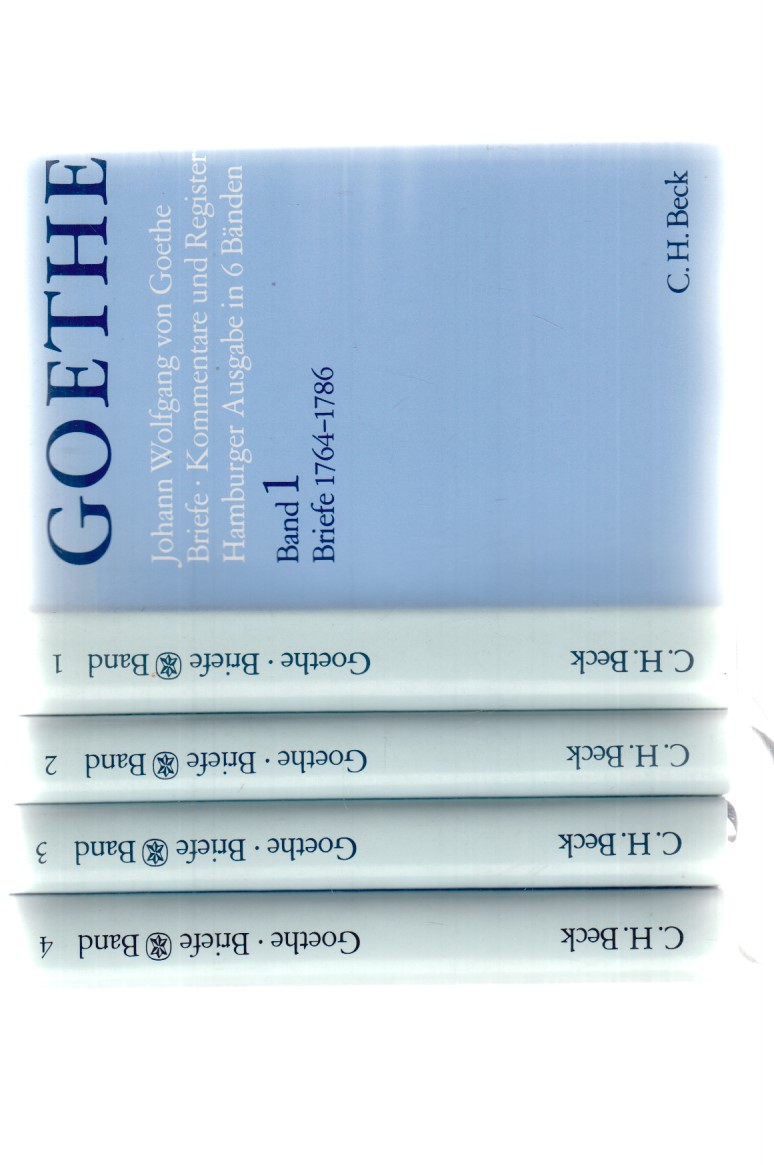 [4 Bde.] Johann Wolfgang von Goethe. Briefe. Kommentare und Register. Hamburger Ausgabe in 6 Bänden. (Band 1 - 4). Hrsg. v. Karl Robert Mandelkow. Textkritisch durchgesehen und mit Anmerkungen versehen von K. R. Mandelkow unter Mitarb. von Bodo Morawe. - Goethe, Johann Wolfgang von