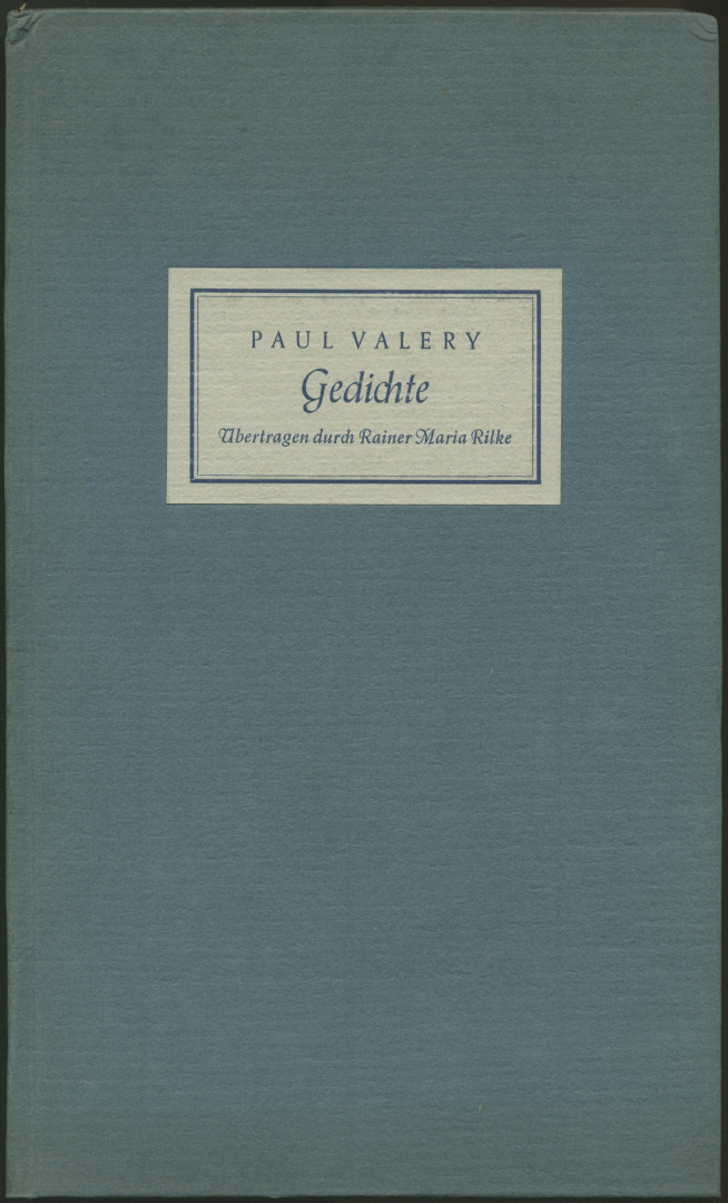 Gedichte. Übertragen durch Rainer Maria Rilke. von Valéry, Paul:: (1949) | Sächsisches Auktionshaus & Antiquariat Gedichte. Übertragen durch Rainer Maria Rilke. von Valéry, Paul:: (1949) | Sächsisches Auktionshaus & Antiquariat