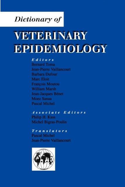 Dictionary of Veterinary Epide - Vaillancourt|Benet|Dufour
