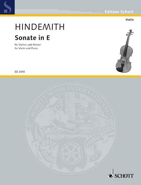 Sonate E-Dur - Hindemith Paul