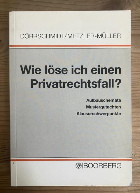 Wie löse ich einen Privatrechtsfall?. Aufbauschemata - Mustergutachten - Klausurschwerpunkte