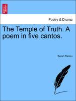The Temple of Truth. A poem in five cantos. Second Edition - Renou, Sarah