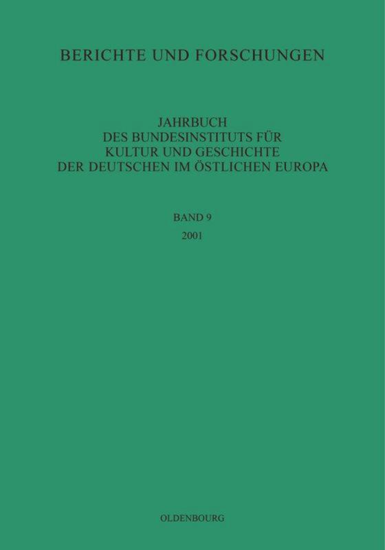 2001 - Bundesinstitut für Kultur und Geschichte der Deutschen im östlichen Europa