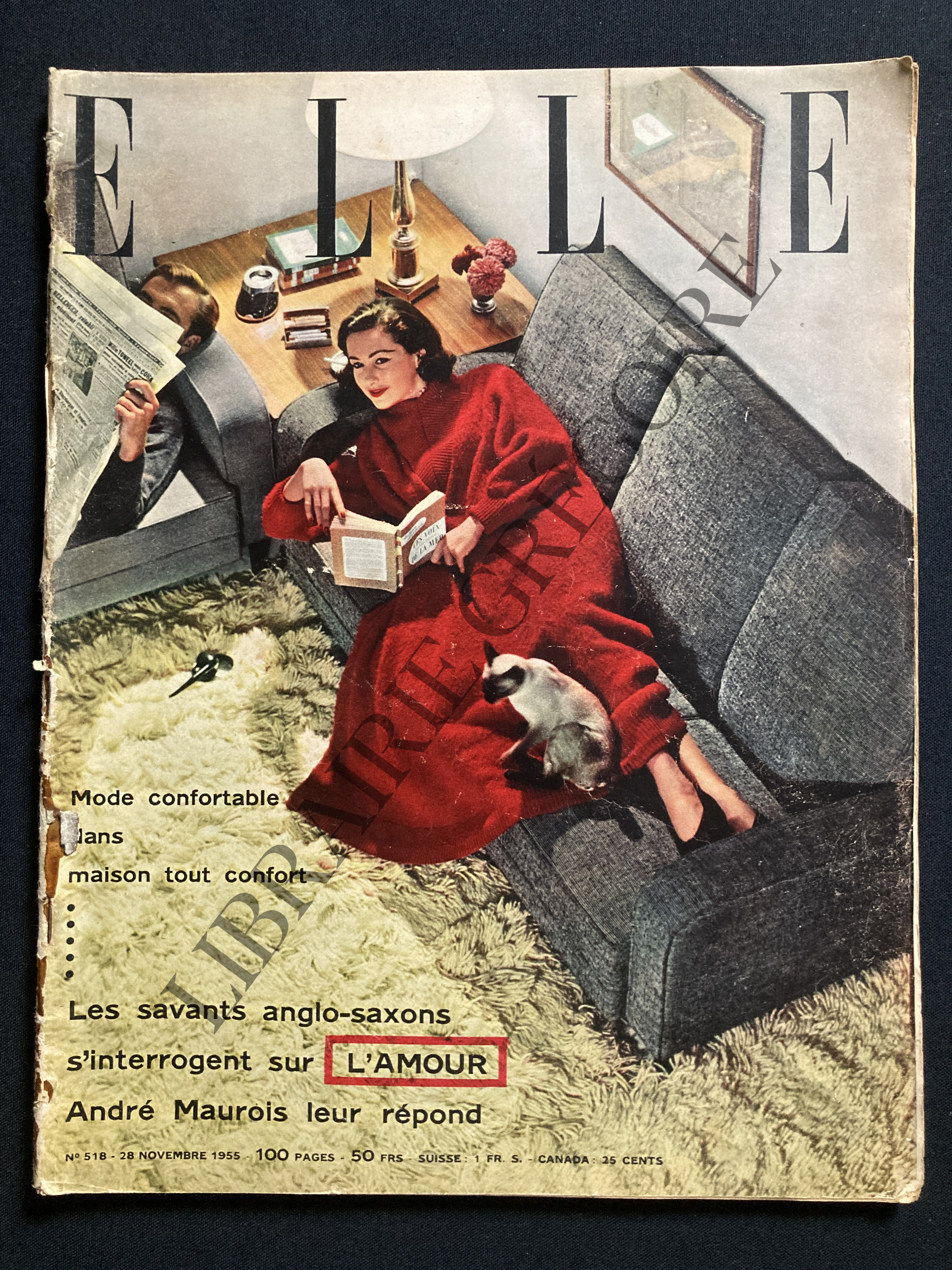 ELLE-N°518-28 NOVEMBRE 1955 [Bon] [Couverture souple]