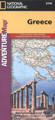 Greece Adventure Travel Map - National Geographic Maps