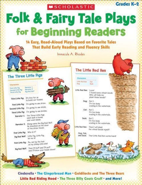 Folk & Fairy Tale Plays for Beginning Readers: 14 Readers Theater Plays That Build Early Reading and Fluency Skills - Rhodes, Immacula