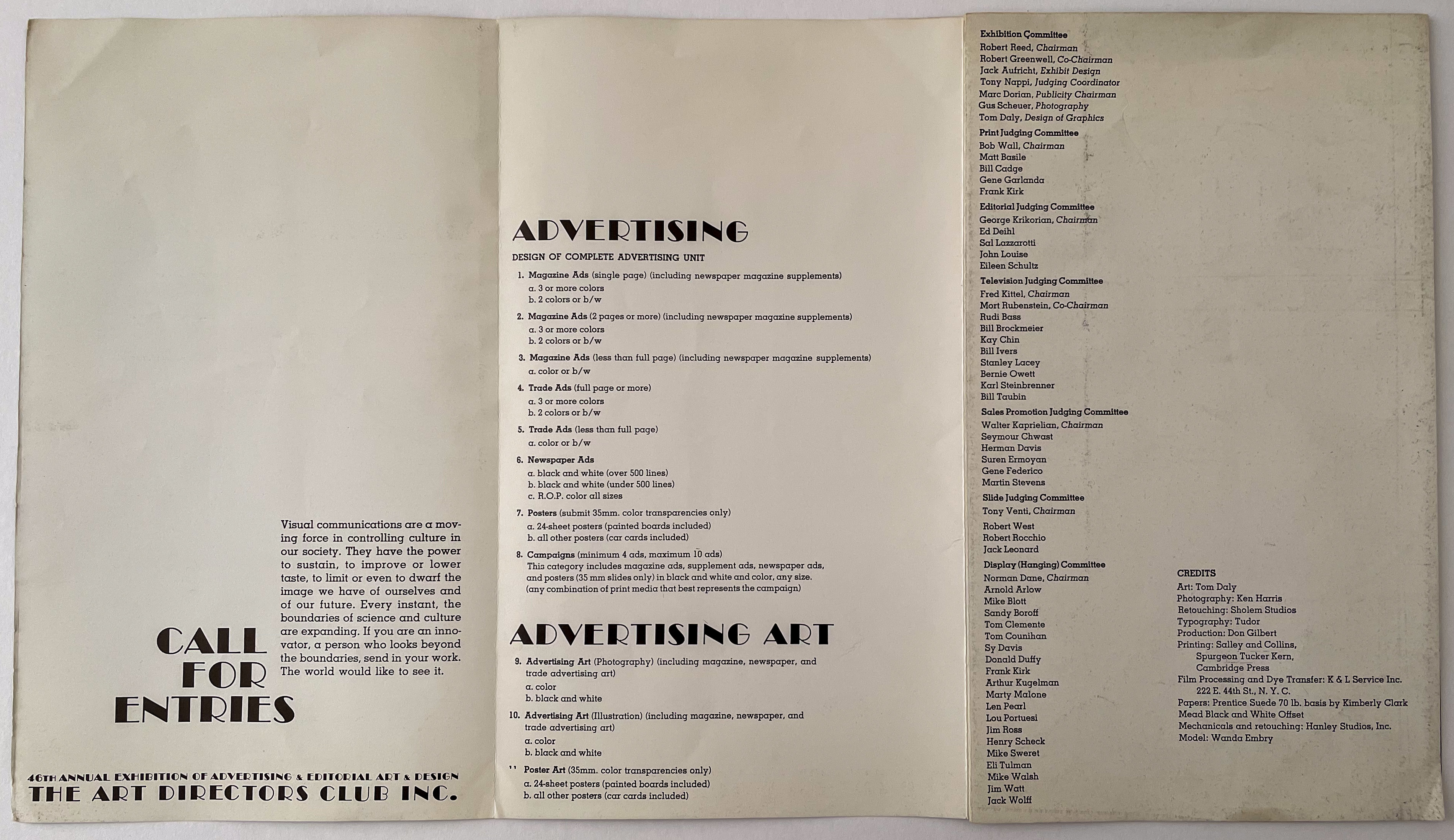 1962 Andy Warhol Champion Paper Insert CA Magazine General