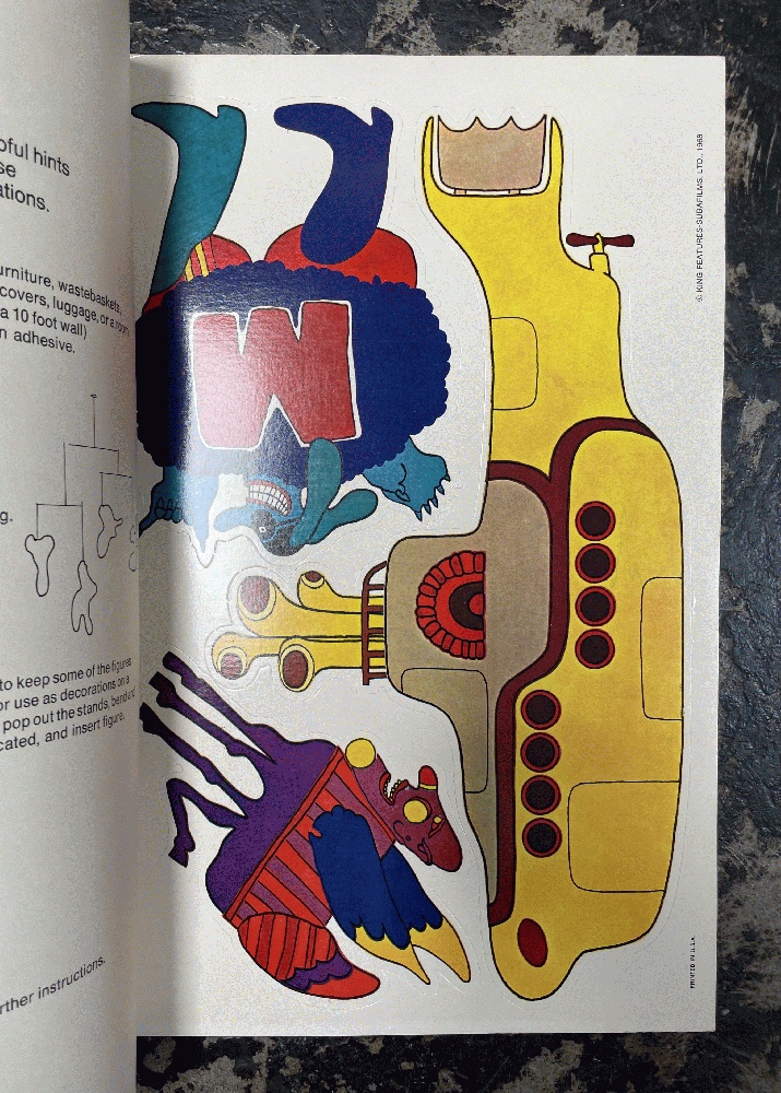 The Beatles Yellow Submarine: 20 Pop Out Art Decorations by