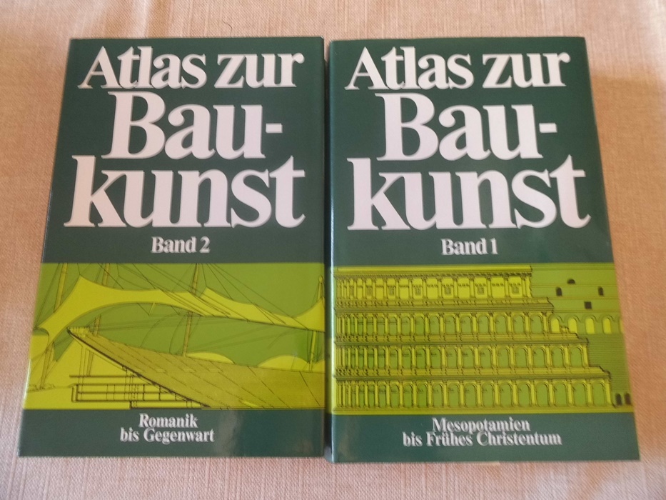 2 Bände Atlas zur Baukunst Mesopotamien bis Frühes Christentum Romanik bis Gegenwart - Bücherbund