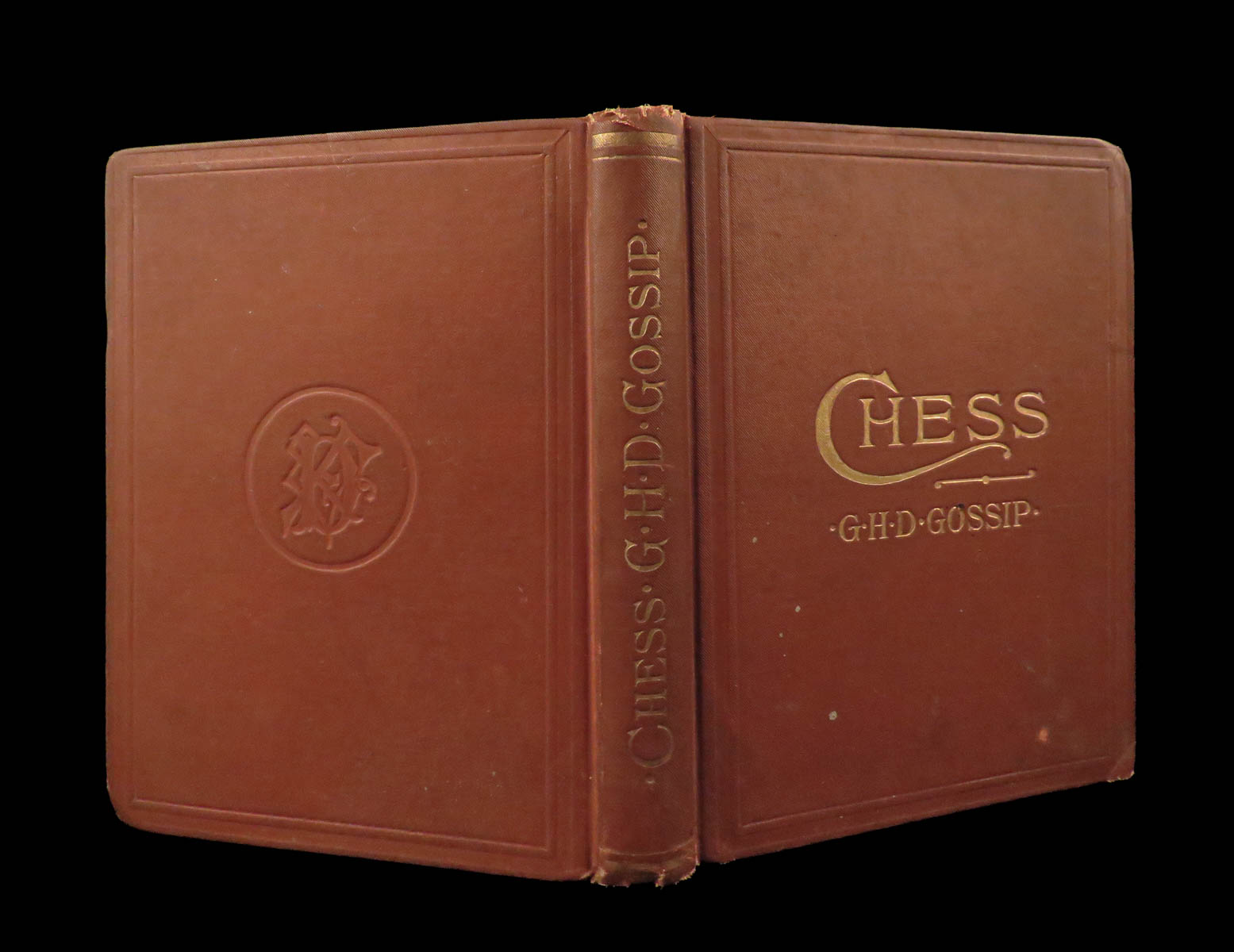 The Chess Players Text Book: An Elementary Treatise on the Game of Chess.  Illustrated by Numerous Diagrams Specially Designed for Beginners and  Advanced Students. by GOSSIP, G.H.D.: Near Fine Hardcover (1889) 1st