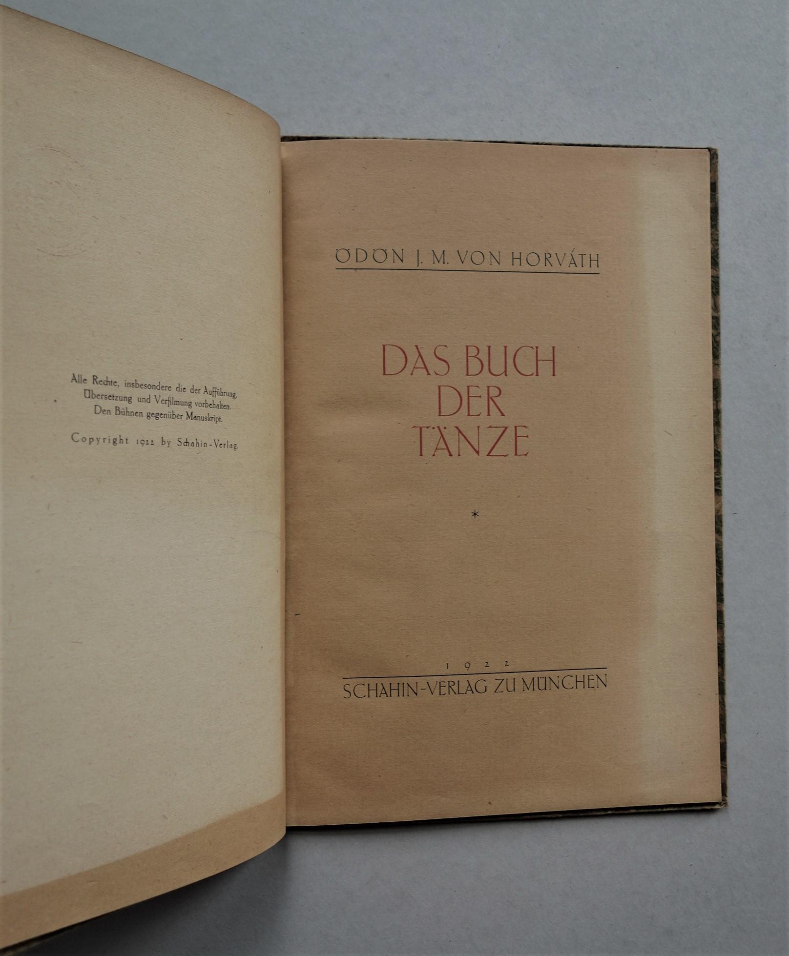 Das Buch der Tänze. - Ödön von Horváth