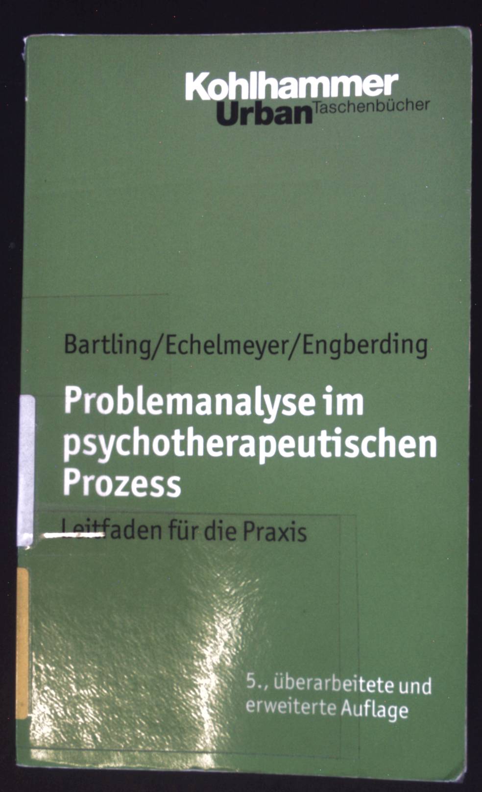 Problemanalyse im psychotherapeutischen Prozess : Leitfaden für die Praxis. Kohlhammer-Urban-Taschenbücher ; Bd. 307 - Bartling, Gisela, Liz Echelmeyer und Margarita Engberding