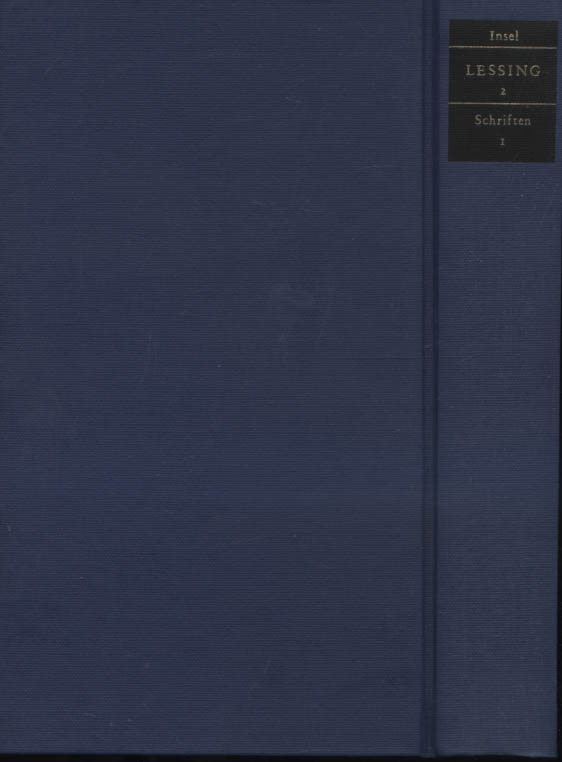 Lessings Werke; Teil: Bd. 2., Schriften : 1, Schriften zur Poetik. Dramaturgie. Literaturkritik. [Erl. von Bode Lecke] - Lessing, Gotthold Ephraim