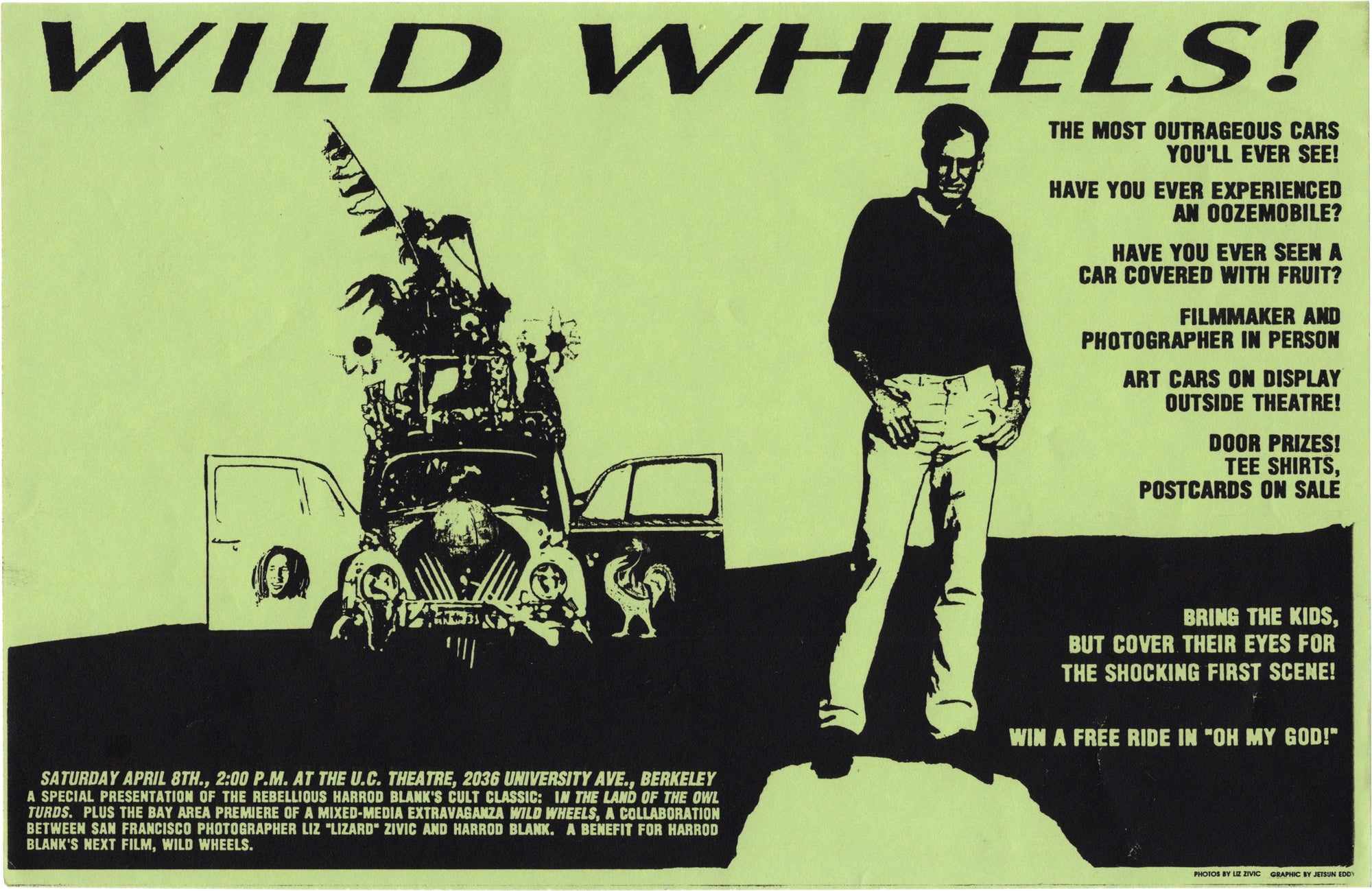 Wild Wheels (Original flyer for a 1989 benefit to raise