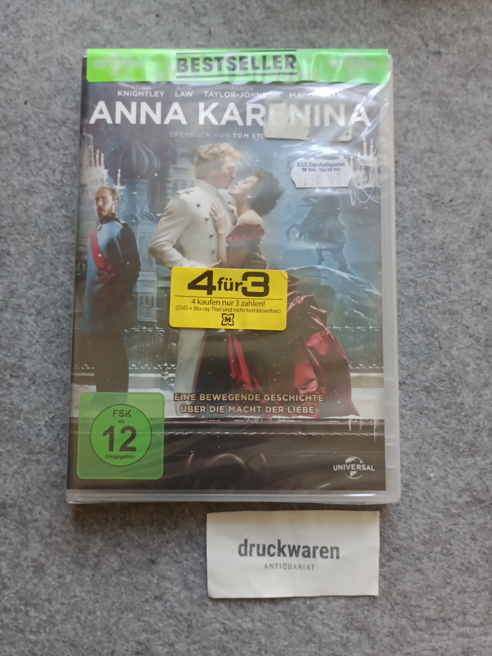 Anna Karenina [DVD]. - Knightley, Keira, Jude Law und Aaron Johnson