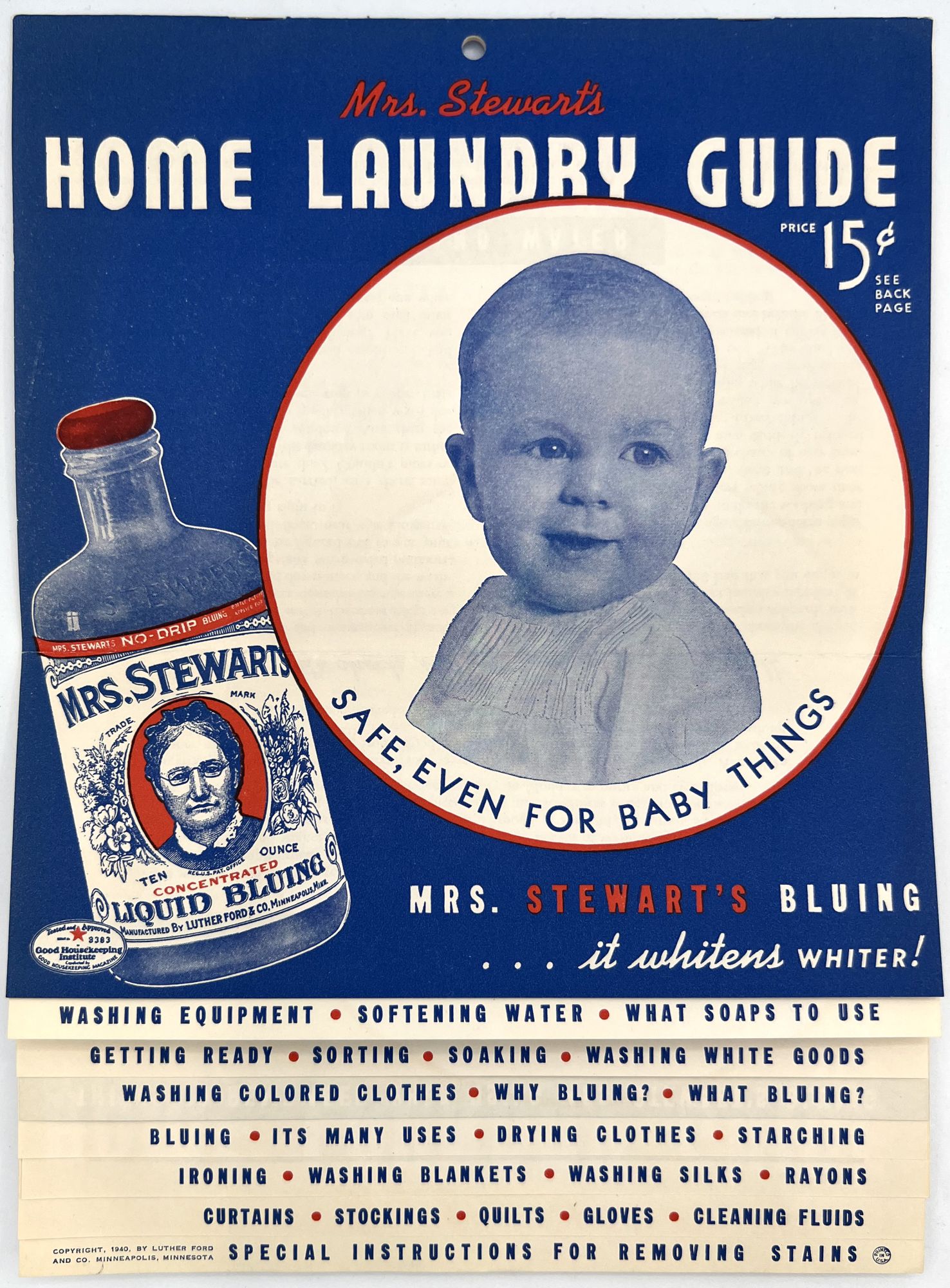 Mrs. Stewart's Bluing Advertising Ephemera: (1940) Manuscript 