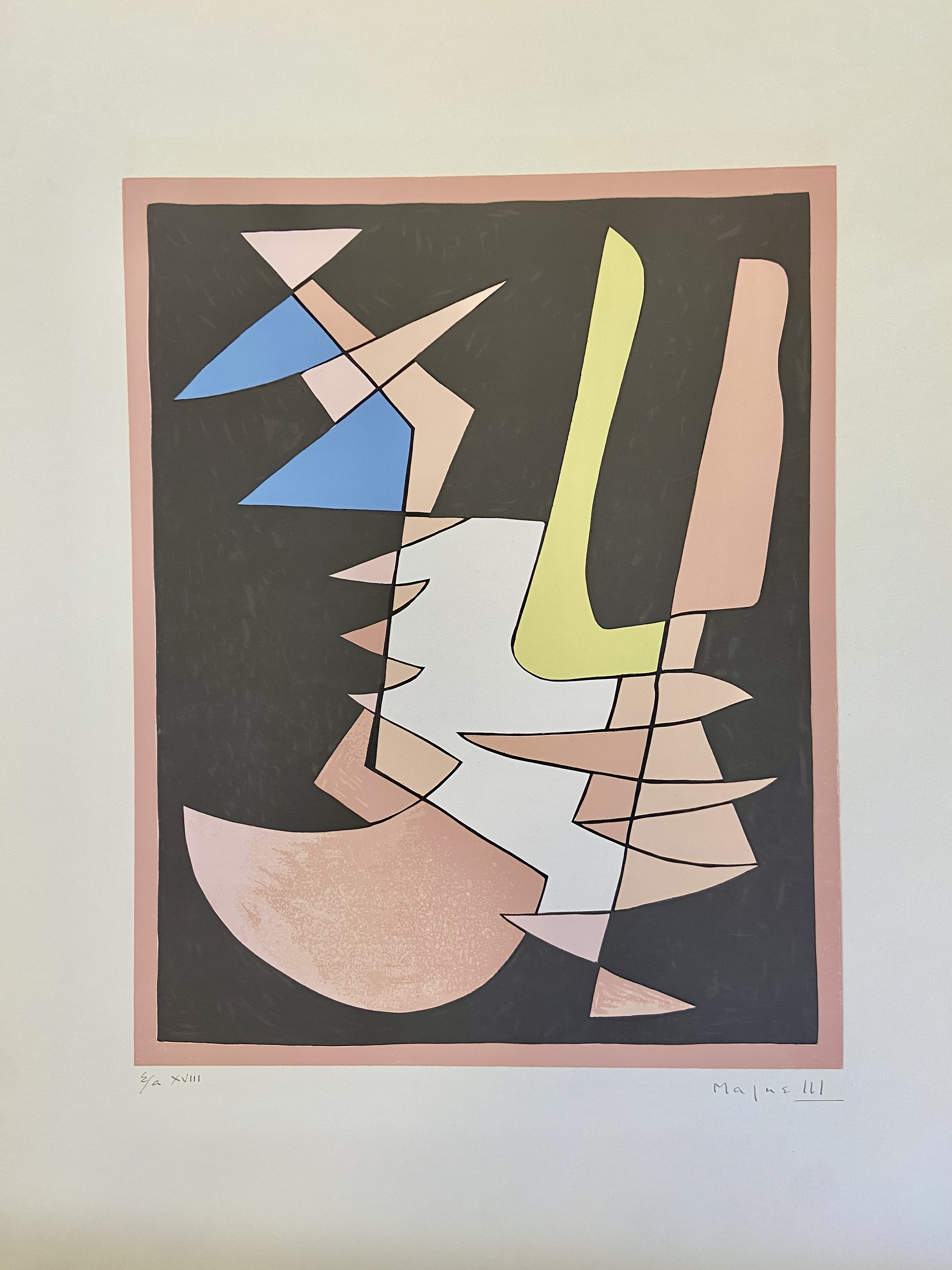 ALBERTO MAGNELLI - Original color silkscreen signed by the artist