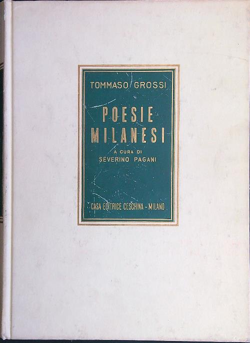 Poesie milanesi - Grossi, Tommaso