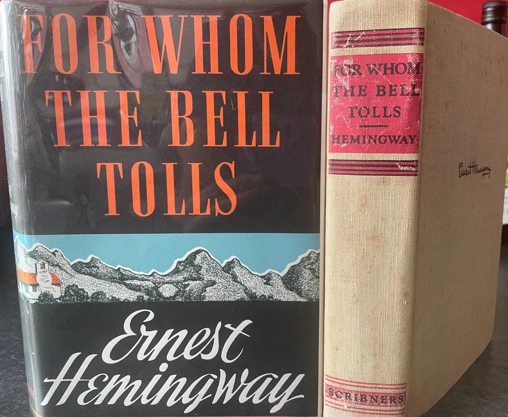 For Whom The Bells Tolls by Ernest Hemingway: Good Hardcover (1940) 1st