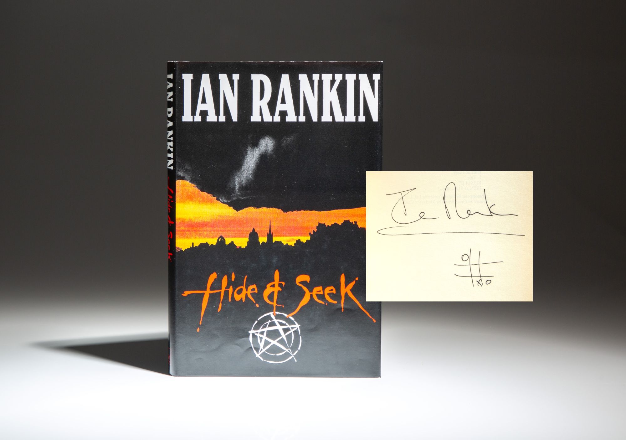 (1991)　by　Impression.,　Edition　Books,　The　Ian:　Rare　Hardcover　Hide　A　First　LLC　de　Edition,　First　Signed　Seek;　First　Fine　Rebus　John　Rankin,　novel　Author(s)