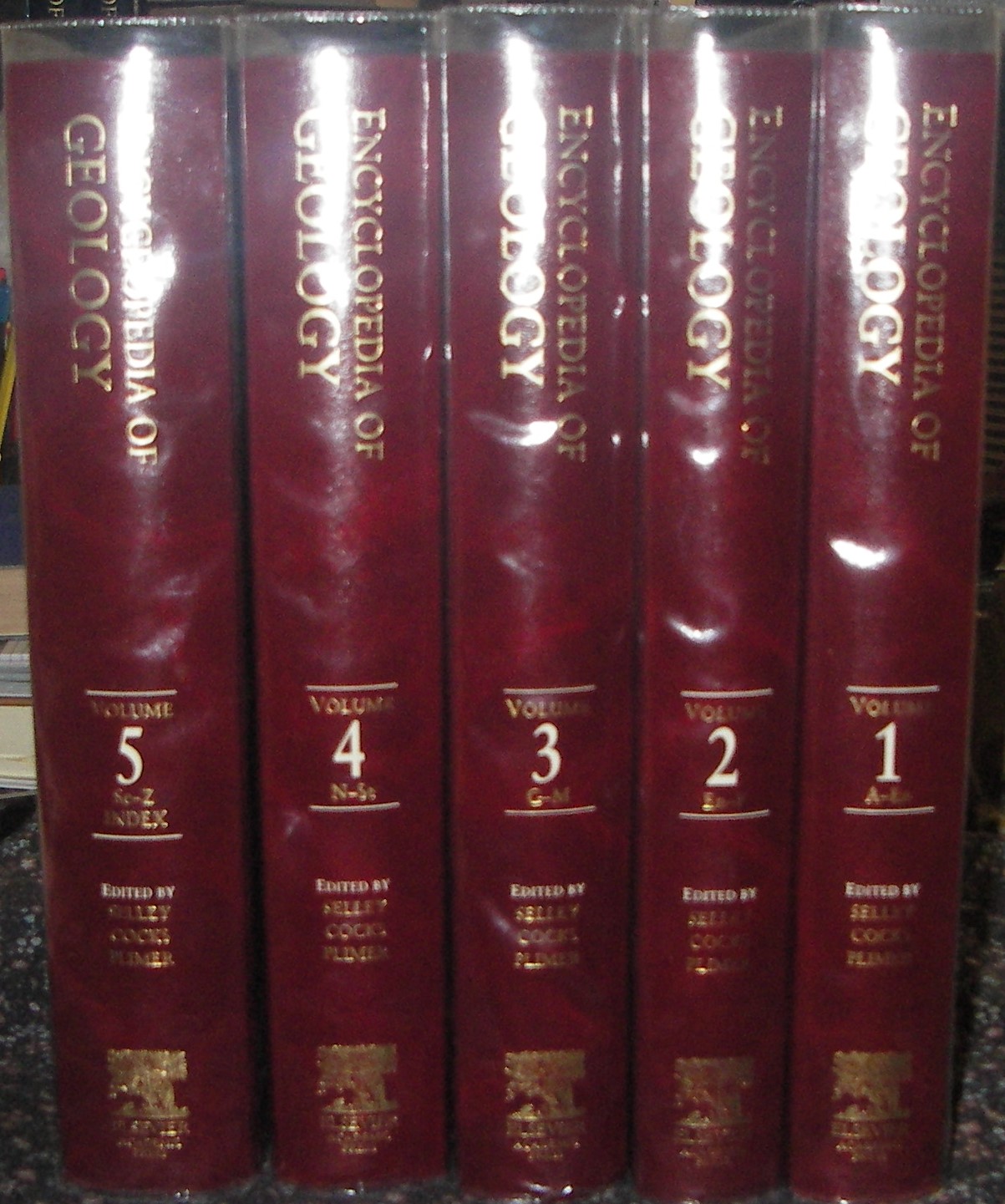 Encyclopaedia of Geology 5 Volume Set - COMPLETE - Selley, Richard C.; Cocks, Robin; Plimer, Ian ( Edited by )