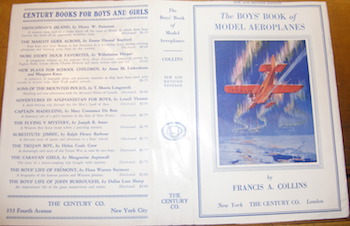 Dust Jacket only for The Boys' Book Of Model Aeroplanes. Collins, Francis A. [Good] [Hardcover]