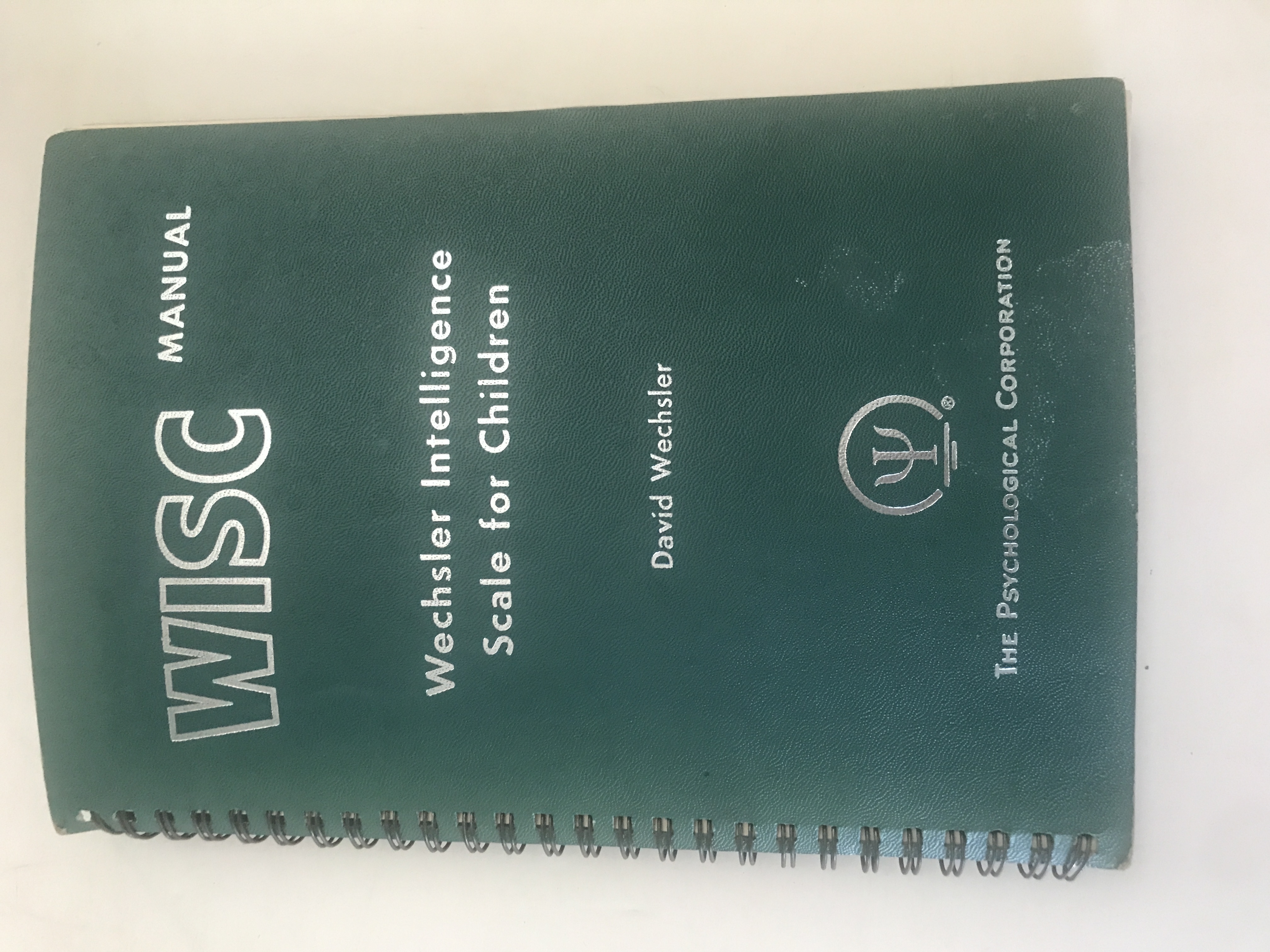 WISC Manual for the Wechsler Intelligence Scale for Children by David  Wechsler: Very Good Hardcover (1949) | Sheapast Art and Books