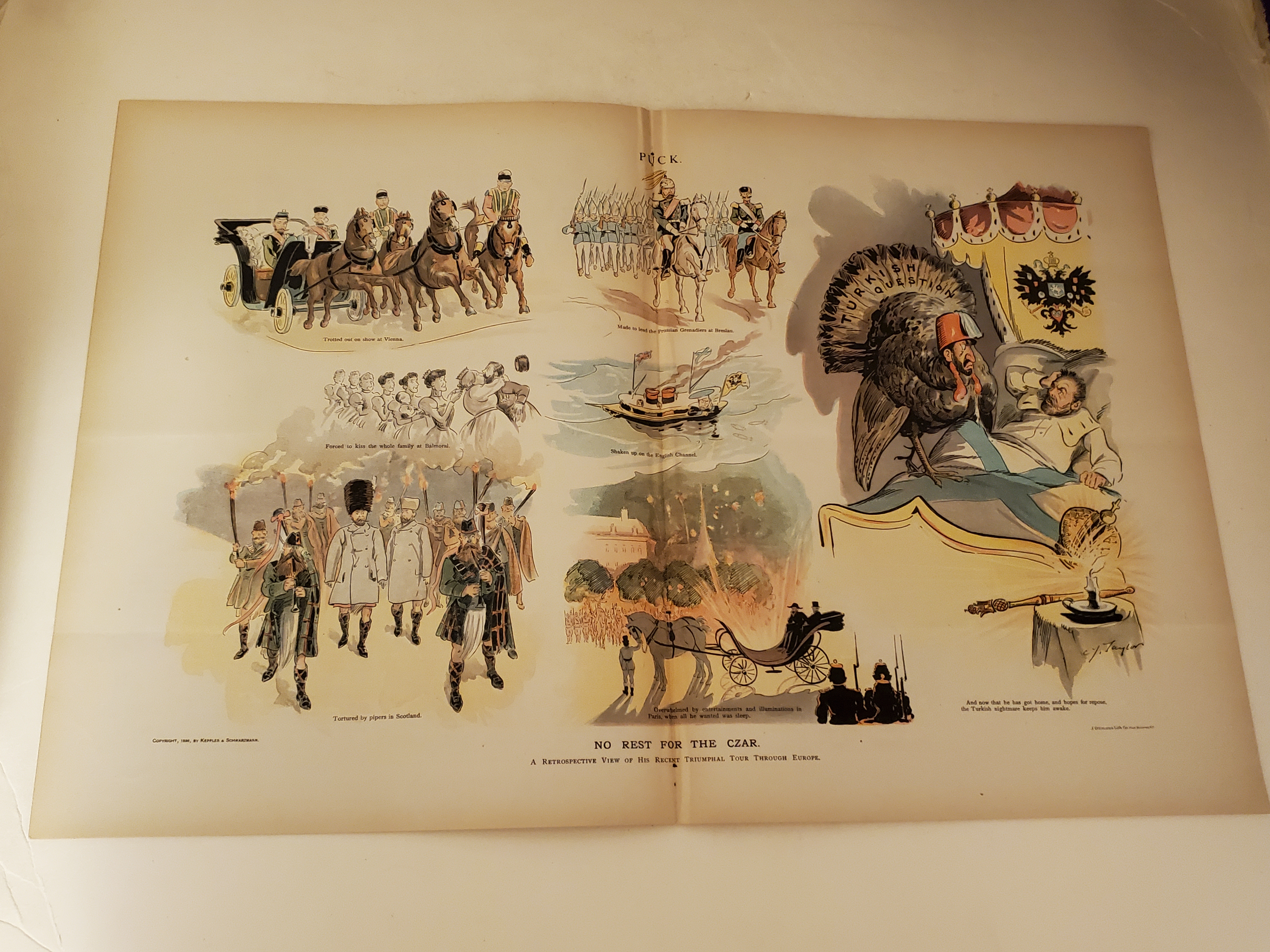1896 Puck Magazine: A Set-Back for Jingoism; Amicable 1896 Puck Magazine: A Set-Back for Jingoism; Amicable