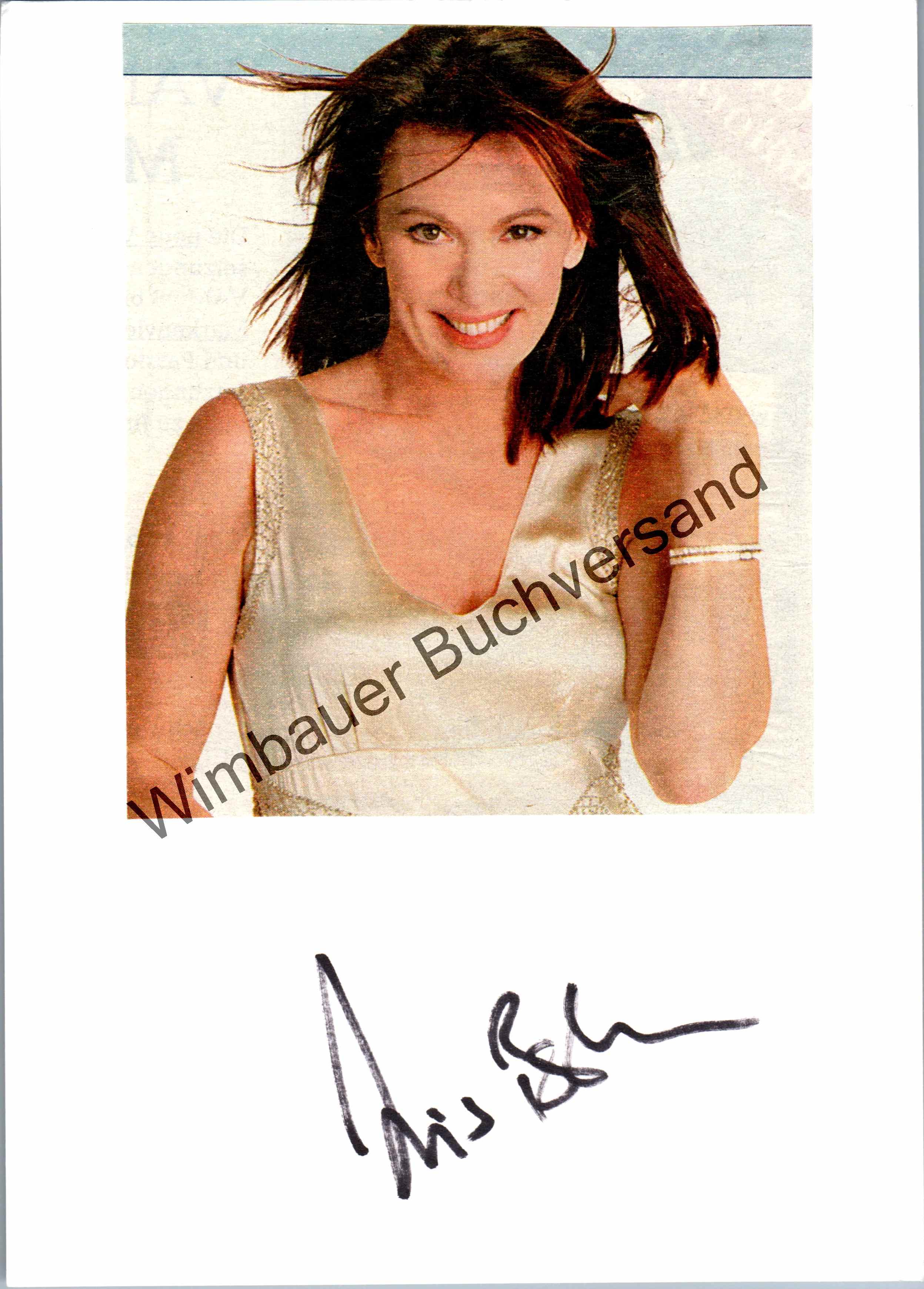Original Autogramm Iris Berben /// Autogramm Autograph signiert signed ...