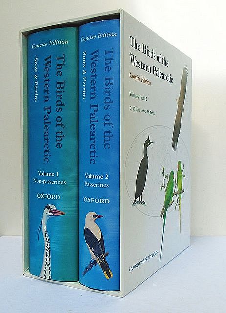 The Birds of the Western Palearctic. Concise Edition. Volume 1 - Non-Passerines and Volume 2 - Passerines. Snow, D.W. & Perrins, C.M. [ ]