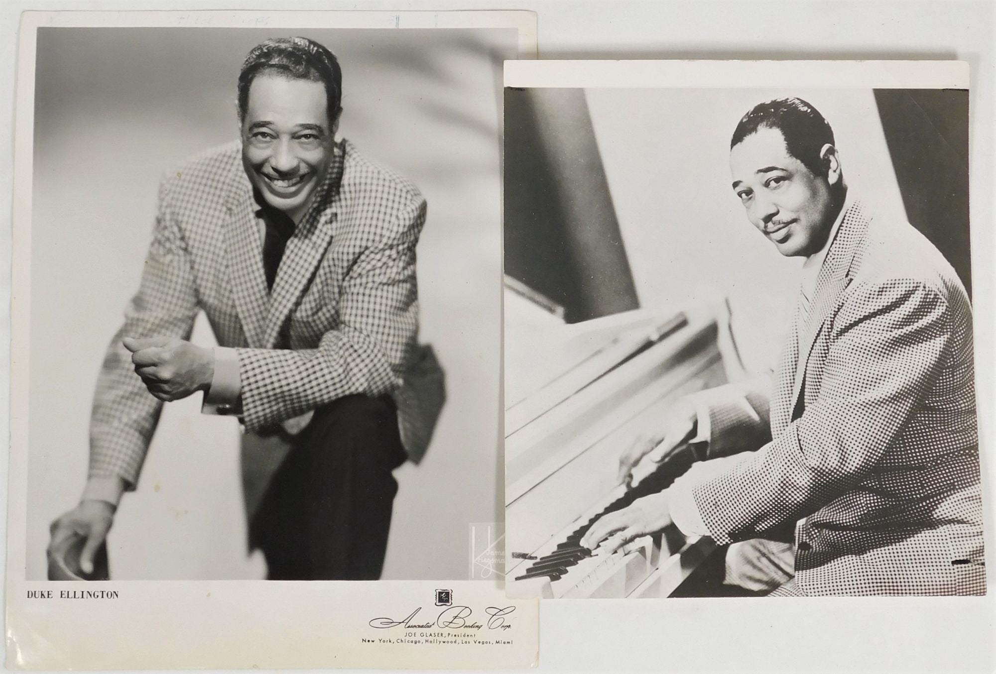 Black Jazz Pianist and Composer, Duke Ellington 2 Original Portraits Ellington, Duke [ ]