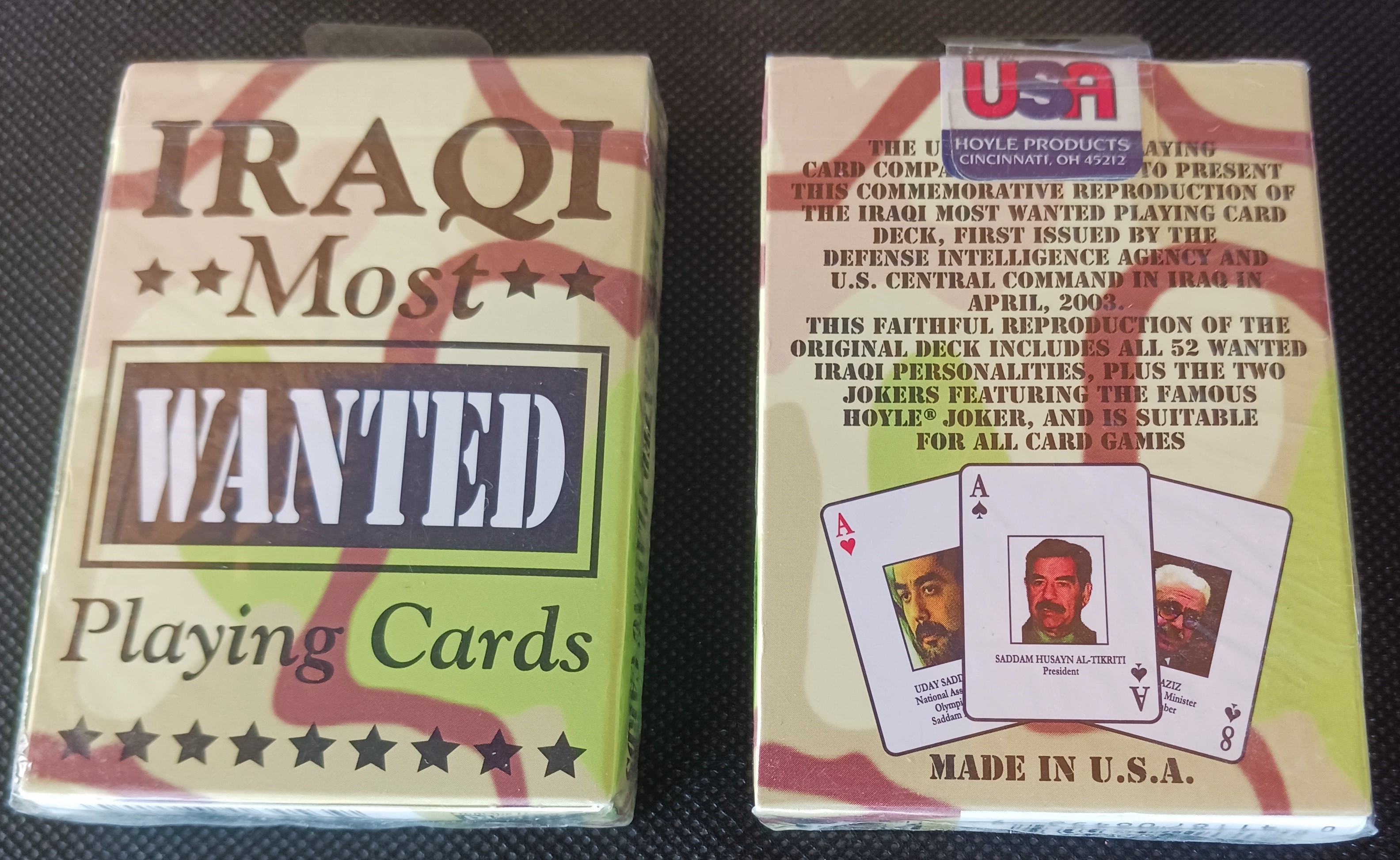 Iraqi Most Wanted Playing Cards (2 Decks) by United States Playing