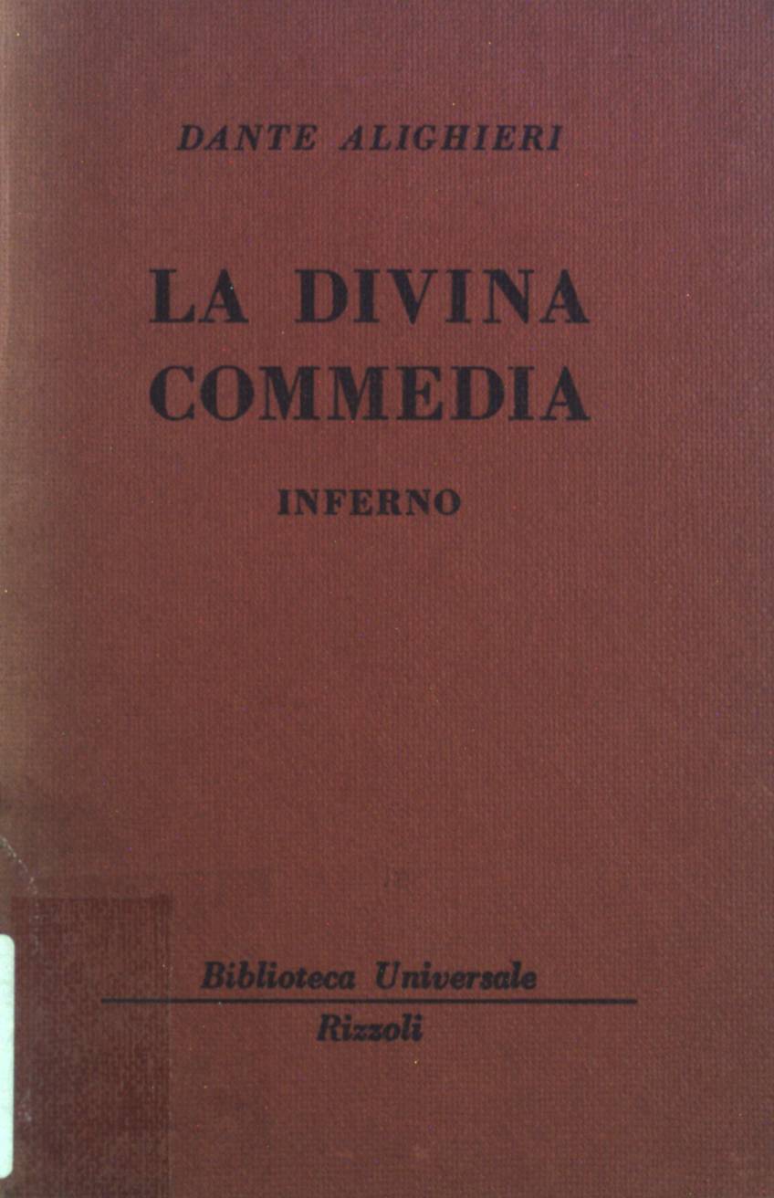 LA Divina Commedia: Inferno - Dante: 9788822153128 - AbeBooks