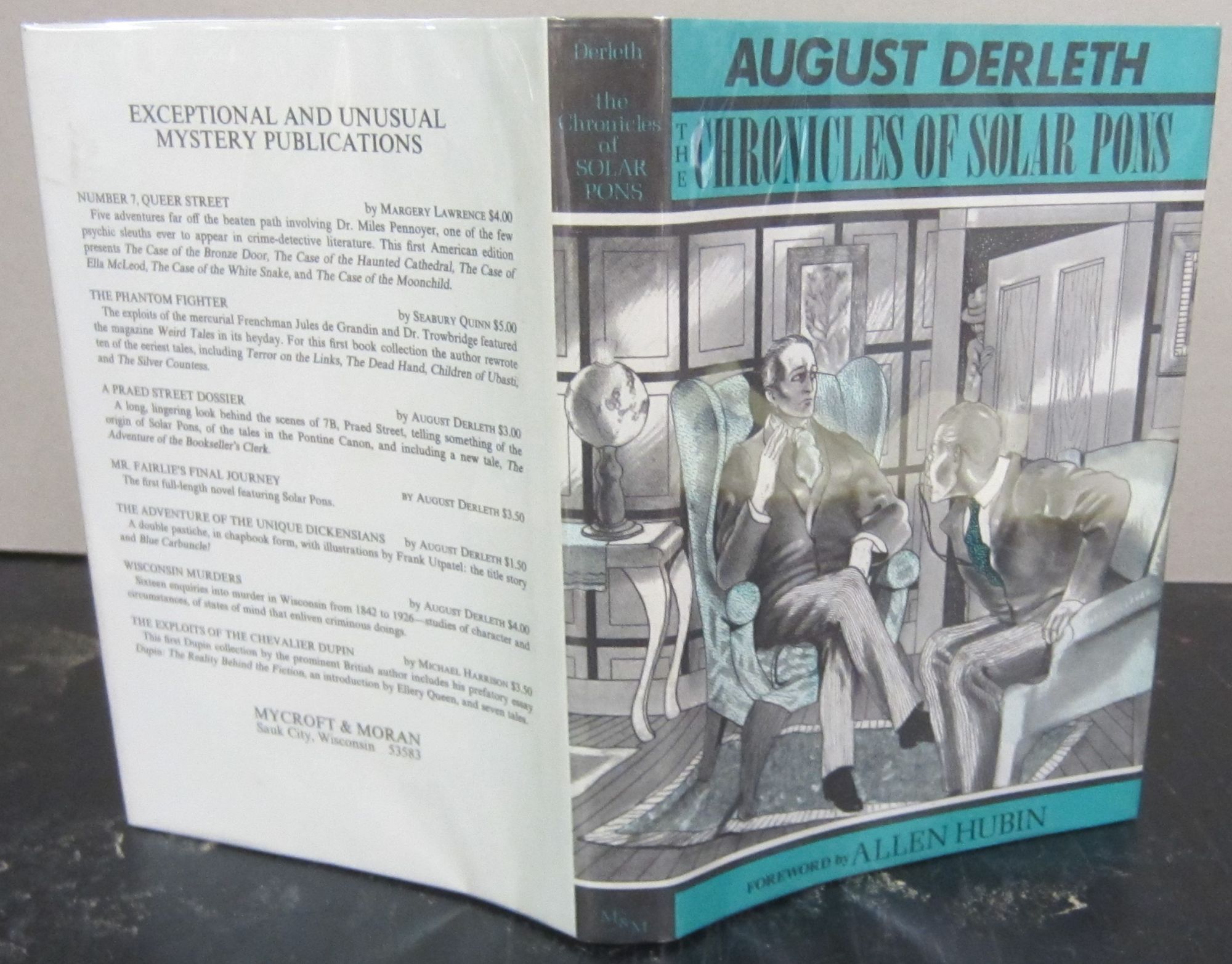 The Chronicles of Solar Pons - August Derleth with an intro of Allen Hubin