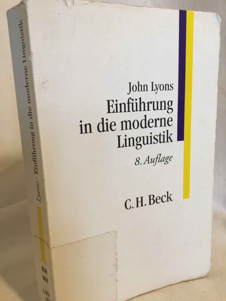 Einführung in die moderne Linguistik. - Lyons, John