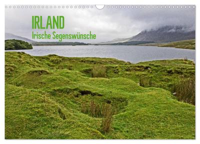 Irland - Irische Segenswünsche (Wandkalender 2024 DIN A3 quer), CALVENDO Monatskalender : Irland - weitläufige Landschaften, Atlantik, Natur pur! - Marion Bönner