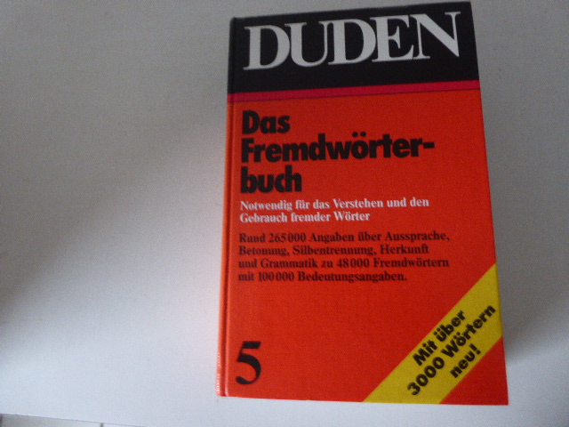 Duden Band 5 - Das Fremdwörterbuch. Hardcover - Wolfgang Müller, Rudolf Köster, MarionTrunk