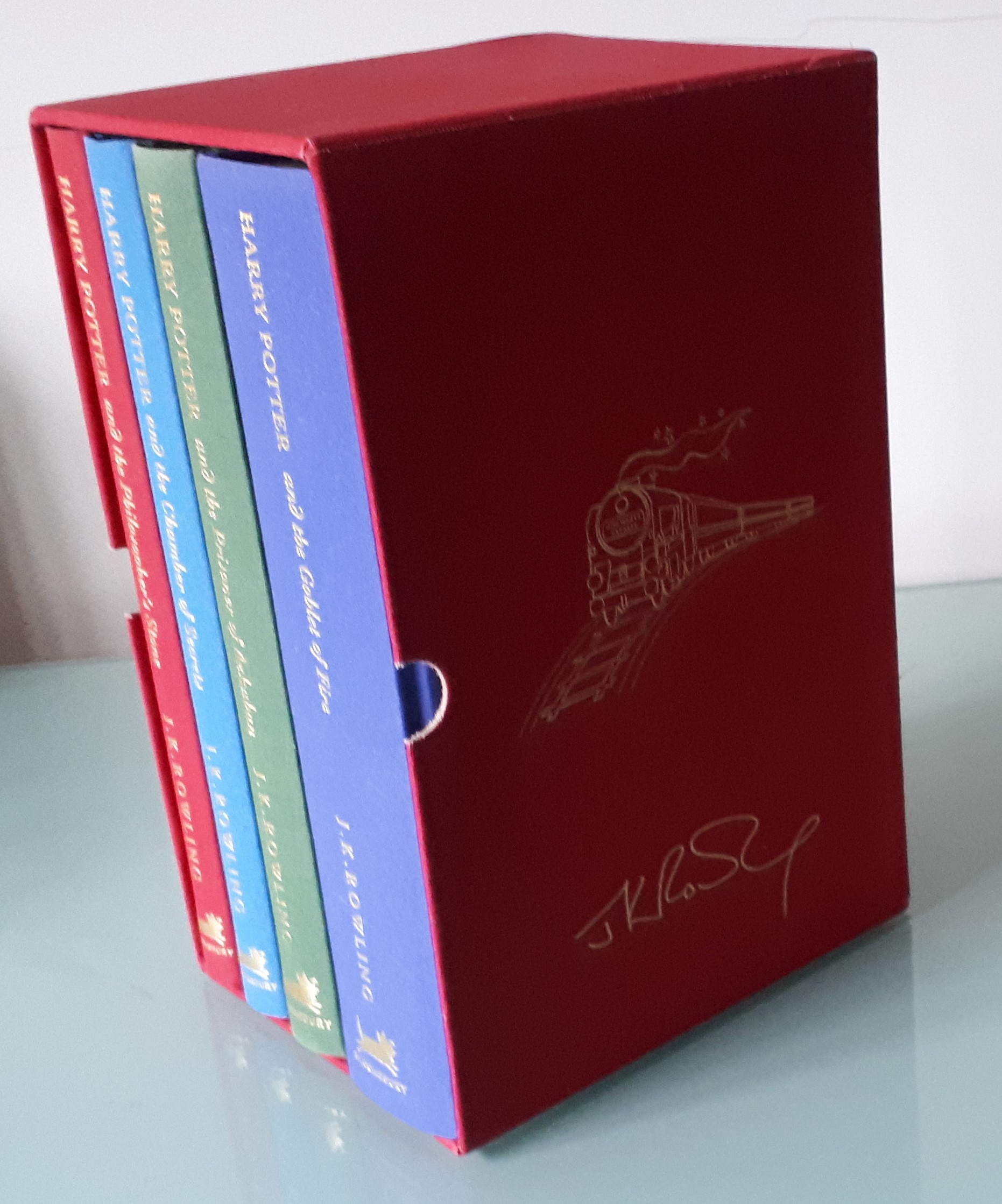 Harry Potter Gift Edition Box Set: Four Volumes in Hardback J K Rowling [As New] [Hardcover]