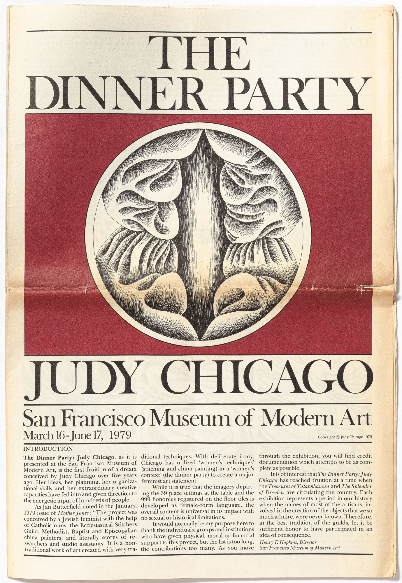 The Dinner Party Judy Chicago. An exhibition conceived by Judy Chicago